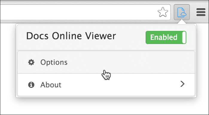 Screenshot of browser action popup.